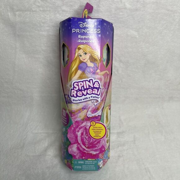 Disney Princess Rapunzel Fashion Doll Set Spin & Reveal with 11 Surprises New - Picture 1 of 2